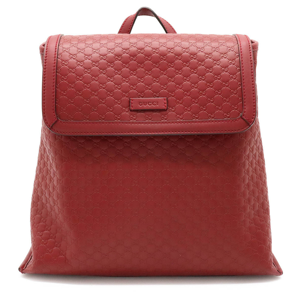 Gucci Microguccissima Backpack Rucksack Leather Bordeaux Purple Brown Red